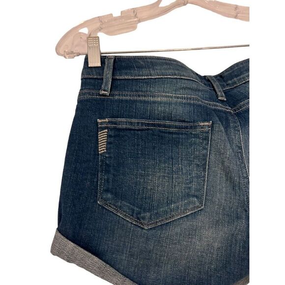 Paige Jimmy Jimmy Short Size 26 Stretch Medium Wash Cuffed - Picture 9 of 12